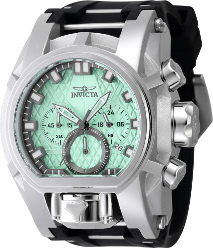 Invicta Men's 47530 Bolt Quartz, Quartz Chronograph Gunmetal, Turquoise Dial Watch - 52mm