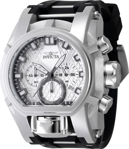 Invicta Men's 47531 Bolt Quartz, Quartz Chronograph Gunmetal, Silver Dial Watch - 52mm