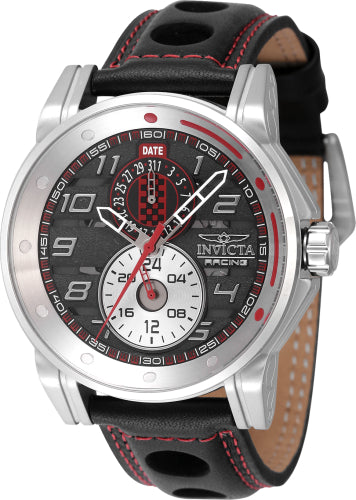 Invicta Men's 47533 Invicta Racing Quartz Multifunction Red, Silver, Black Dial Watch - 46mm