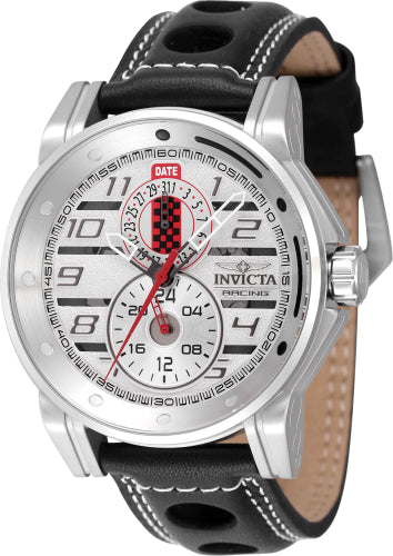 Invicta Men's 47536 Invicta Racing Quartz Multifunction Gunmetal, Red, Grey, Silver Dial Watch - 46mm