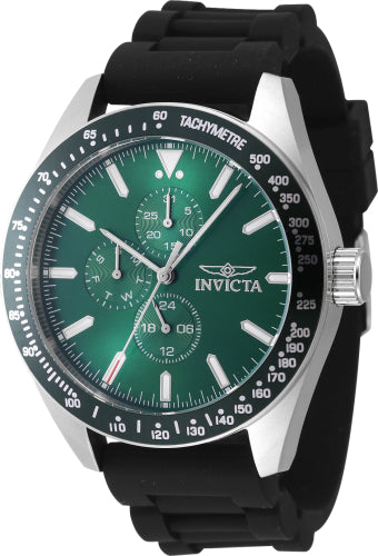 Invicta Men's 47591 Aviator Quartz Chronograph Green Dial Watch - 45mm