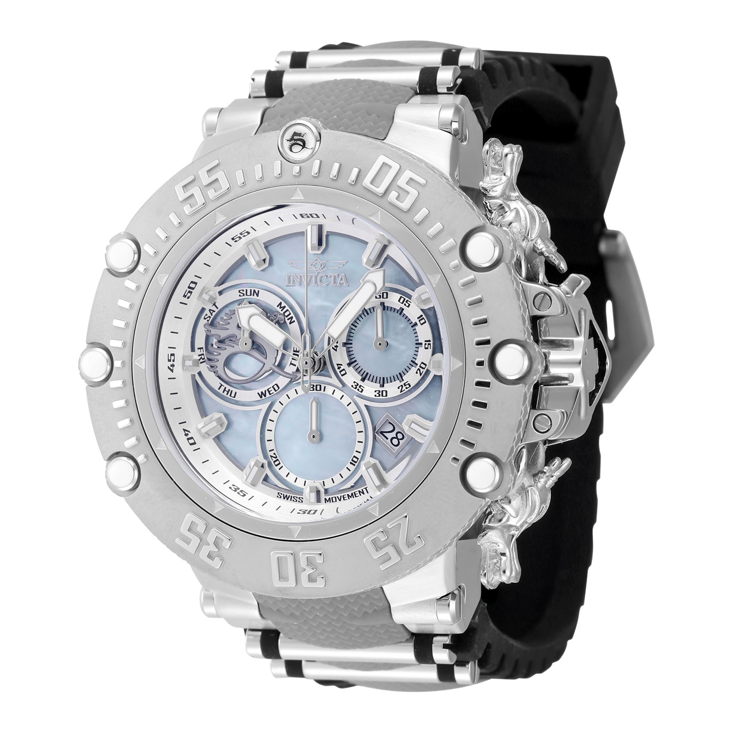 Invicta Men's 47612 Subaqua Automatic Chronograph Platinum, Silver Dial Watch - 52mm