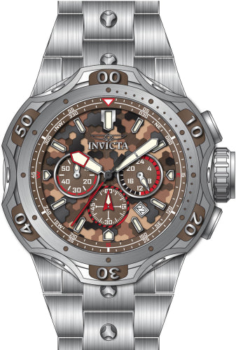 Invicta Men's 47757 Venom Quartz Chronograph Brown, Tan Dial Watch – Vach Cittoni men's fragrance, grooming, or leather accessory