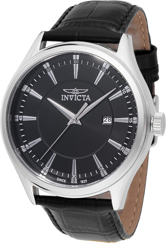 Invicta Men's 47801 Celestial Quartz 3 Hand Black Dial Watch – Vach Cittoni men's fragrance, grooming, or leather accessory