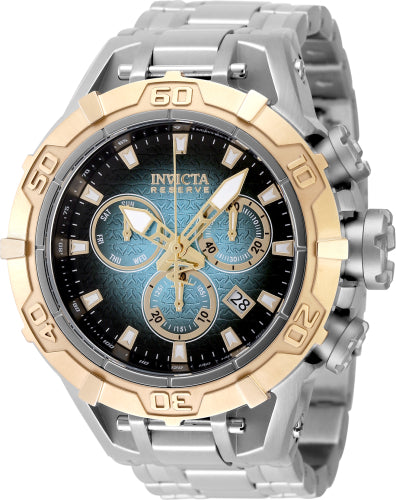 Invicta Men's 47852 Reserve Quartz 3 Hand Black, Blue Dial Watch – Vach Cittoni men's fragrance, grooming, or leather accessory
