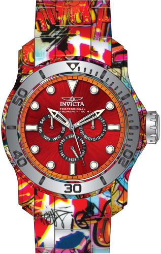 Invicta Men's 47853 Pro Diver Quartz Chronograph Black, Orange, Red Dial Watch – Vach Cittoni men's fragrance, grooming, or leather accessory