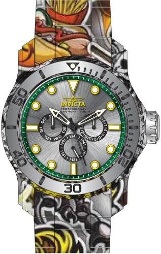 Invicta Men's 47854 Pro Diver Quartz Chronograph Black, Silver, Green Dial Watch – Vach Cittoni men's fragrance, grooming, or leather accessory