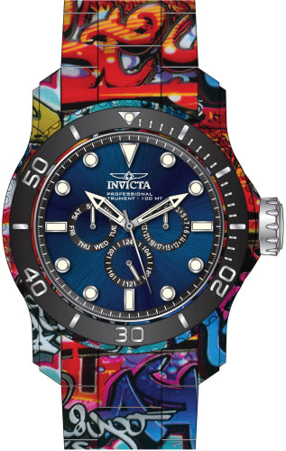 Invicta Men's 47856 Pro Diver Quartz Chronograph Black, Blue Dial Watch – Vach Cittoni men's fragrance, grooming, or leather accessory