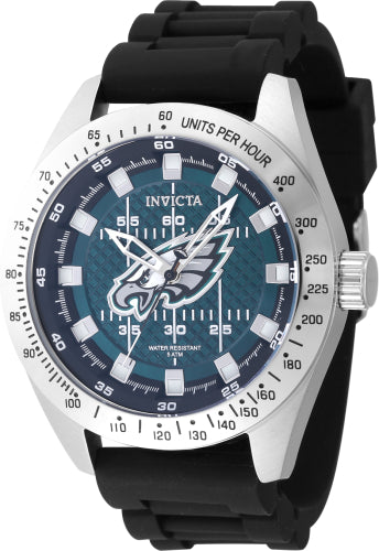 Invicta Men's 47862 NFL Philadelphia Eagles Quartz Multifunction Blue, Black Dial Watch - 45mm