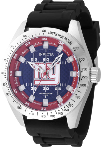 Invicta Men's 47863 NFL New York Giants Quartz Multifunction Red, Blue Dial Watch - 45mm