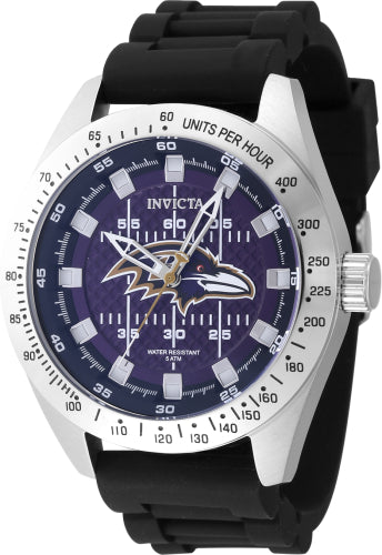 Invicta Men's 47864 NFL Baltimore Ravens Quartz Multifunction Blue, Black Dial Watch - 45mm