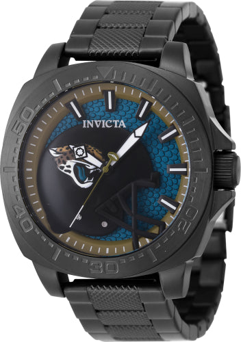 Invicta Men's 47892 NFL Jacksonville Jaguars Quartz 3 Hand Light Blue, Dark Yellow Dial Watch – Vach Cittoni men's fragrance, grooming, or leather accessory