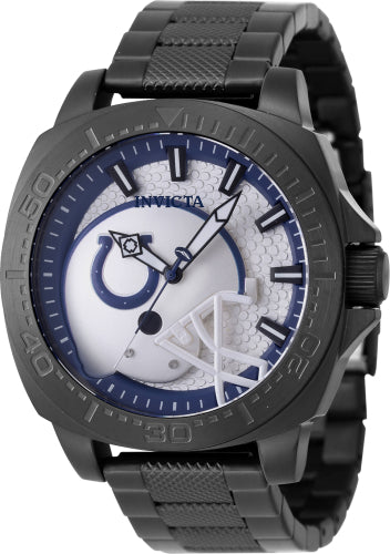 Invicta Men's 47896 NFL Indianapolis Colts Quartz 3 Hand Blue, Silver Dial Watch – Vach Cittoni men's fragrance, grooming, or leather accessory