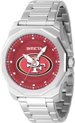 Invicta Men's 47923 NFL San Francisco 49ers Quartz 3 Hand Red Dial Watch - 42mm