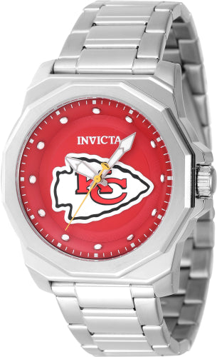 Invicta Men's 47928 NFL Kansas City Chiefs Quartz 3 Hand Red Dial Watch - 42mm