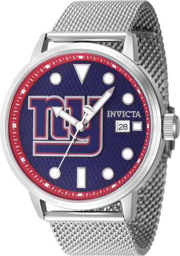 Invicta Men's 47974 NFL New York Giants Quartz 3 Hand Blue Dial Watch - 44mm