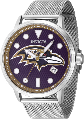 Invicta Men's 47976 NFL Baltimore Ravens Quartz 3 Hand Blue Dial Watch - 44mm