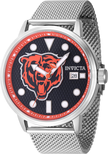 Invicta Men's 47978 NFL Chicago Bears Quartz 3 Hand Dark Blue Dial Watch - 44mm