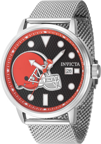 Invicta Men's 47987 NFL Cleveland Browns Quartz 3 Hand Brown Dial Watch - 44mm