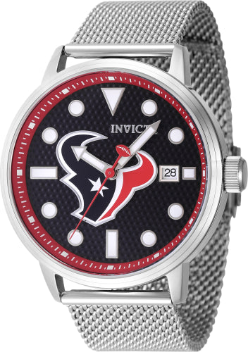 Invicta Men's 47992 NFL Houston Texans Quartz Multifunction Dark Blue Dial Watch - 44mm