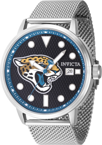 Invicta Men's 47993 NFL Jacksonville Jaguars Quartz Multifunction Black Dial Watch - 44mm