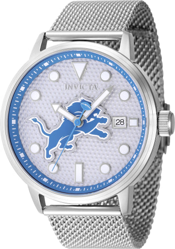 Invicta Men's 47994 NFL Detroit Lions Quartz Multifunction Grey Dial Watch - 44mm