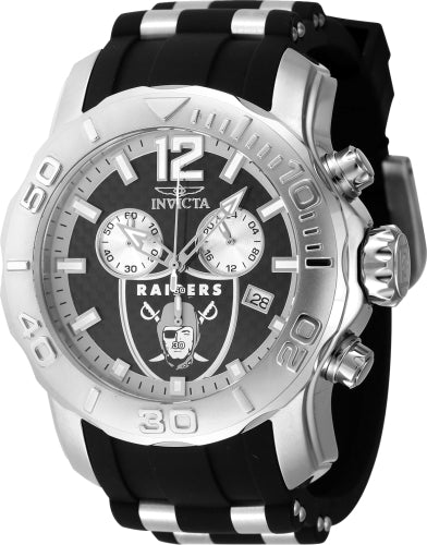 Invicta Men's 48002 NFL Las Vegas Raiders Quartz Multifunction Black Dial Watch – Vach Cittoni men's fragrance, grooming, or leather accessory