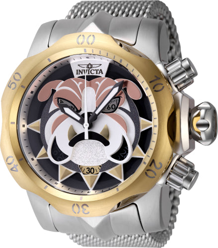 Invicta Men's 48170 Venom Quartz Multifunction Antique Silver, Rose Gold, Gunmetal, Grey, Gold Dial Watch – Vach Cittoni men's fragrance, grooming, or leather accessory