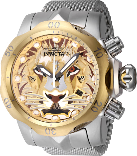 Invicta Men's 48171 Venom Quartz Multifunction Antique Silver, Gold, Brown, Copper Dial Watch – Vach Cittoni men's fragrance, grooming, or leather accessory