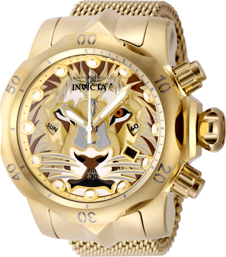 Invicta Men's 48172 Venom  Quartz Multifunction Antique Silver, Gold, Brown, Copper Dial Watch – Vach Cittoni men's fragrance, grooming, or leather accessory