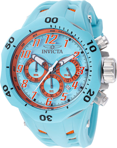 Invicta Men's 48238 Venom  Quartz Chronograph Light Blue, Orange Dial Watch – Vach Cittoni men's fragrance, grooming, or leather accessory