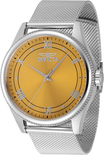 Invicta Men's 48481 Celestial Quartz 3 Hand Yellow Dial Watch – Vach Cittoni men's fragrance, grooming, or leather accessory