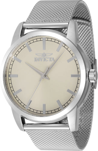 Invicta Men's 48505 Celestial Quartz 3 Hand Ivory Dial Watch – Vach Cittoni men's fragrance, grooming, or leather accessory