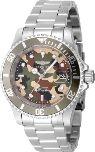 Invicta Men's 48567 Pro Diver  Quartz 3 Hand Camouflage, Beige, Green Dial Watch – Vach Cittoni men's fragrance, grooming, or leather accessory