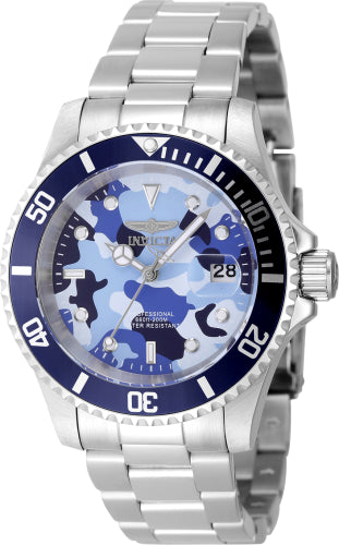 Invicta Men's 48570 Pro Diver Quartz 3 Hand Camouflage, Blue – Vach Cittoni men's fragrance, grooming, or leather accessory