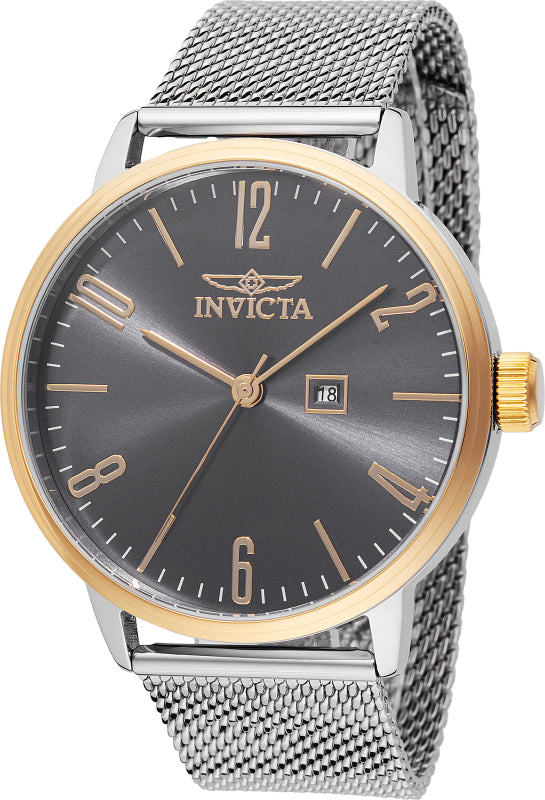 Invicta Men's 48938 Specialty Quartz 3 Hand Charcoal Dial Watch – Vach Cittoni men's fragrance, grooming, or leather accessory