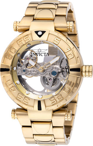 INVICTA Men's 49506 Subaqua Automatic 2 Hand Gold Dial Watch – Vach Cittoni men's fragrance, grooming, or leather accessory