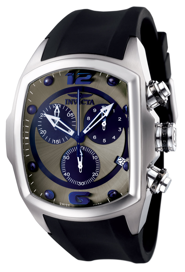 Invicta Men's 6101 Lupah Quartz Chronograph Blue, Gunmetal Dial Watch - 47mm