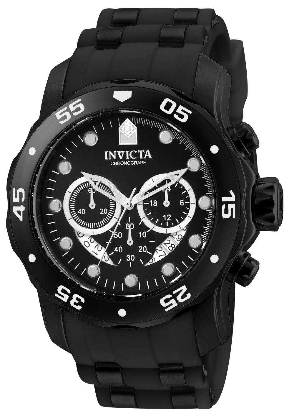 Invicta Men's 6986 Pro Diver Quartz Chronograph Black Dial Watch - 48mm