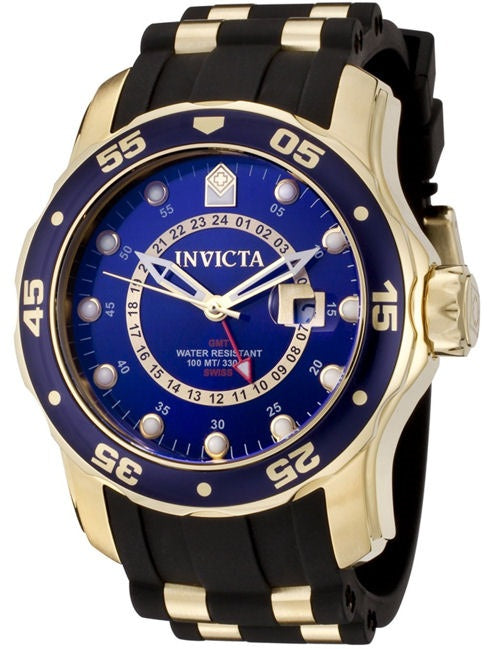 Invicta Men's 6993 Pro Diver Quartz GMT Blue Dial Watch - 49mm