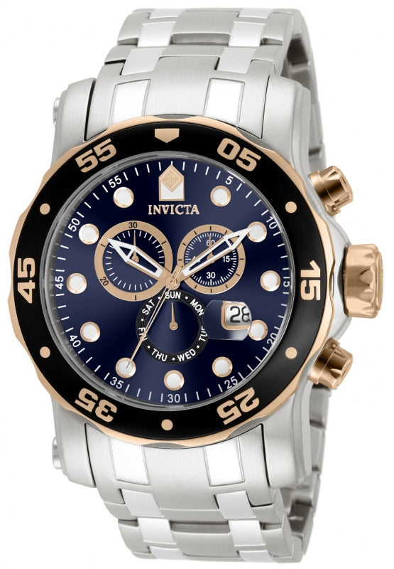 Invicta Men's 80038 Pro Diver  Quartz Chronograph Blue Dial Watch - 48mm