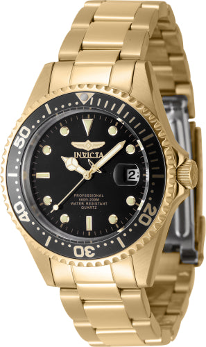 Invicta Men's 8936OB Pro Diver Quartz 3 Hand Black Dial Watch - 38mm