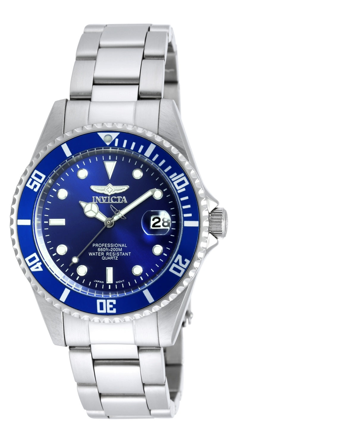 Invicta Men's 9204OB Pro Diver Quartz 3 Hand Blue Dial Watch - 38mm