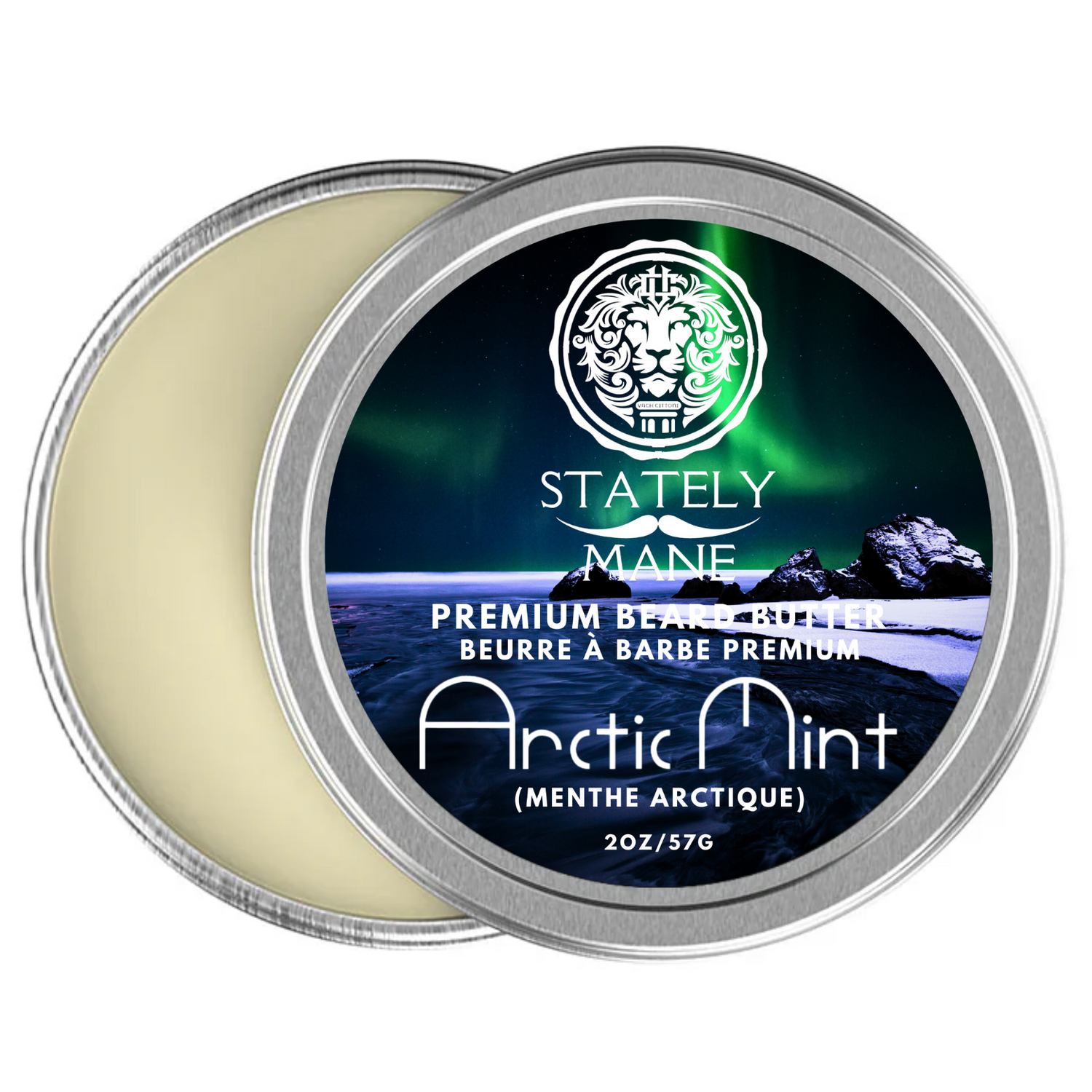 Stately Mane Arctic Mint Beard Butter 2 Oz. - ShearsShoppe.com