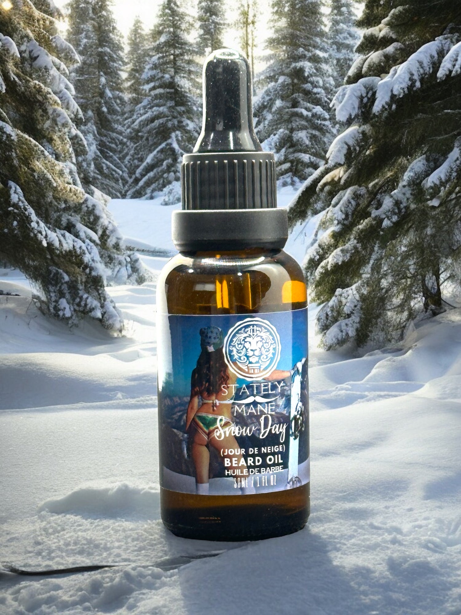 Stately Mane’s Snow Day Beard Oil 30ML - ShearsShoppe.com