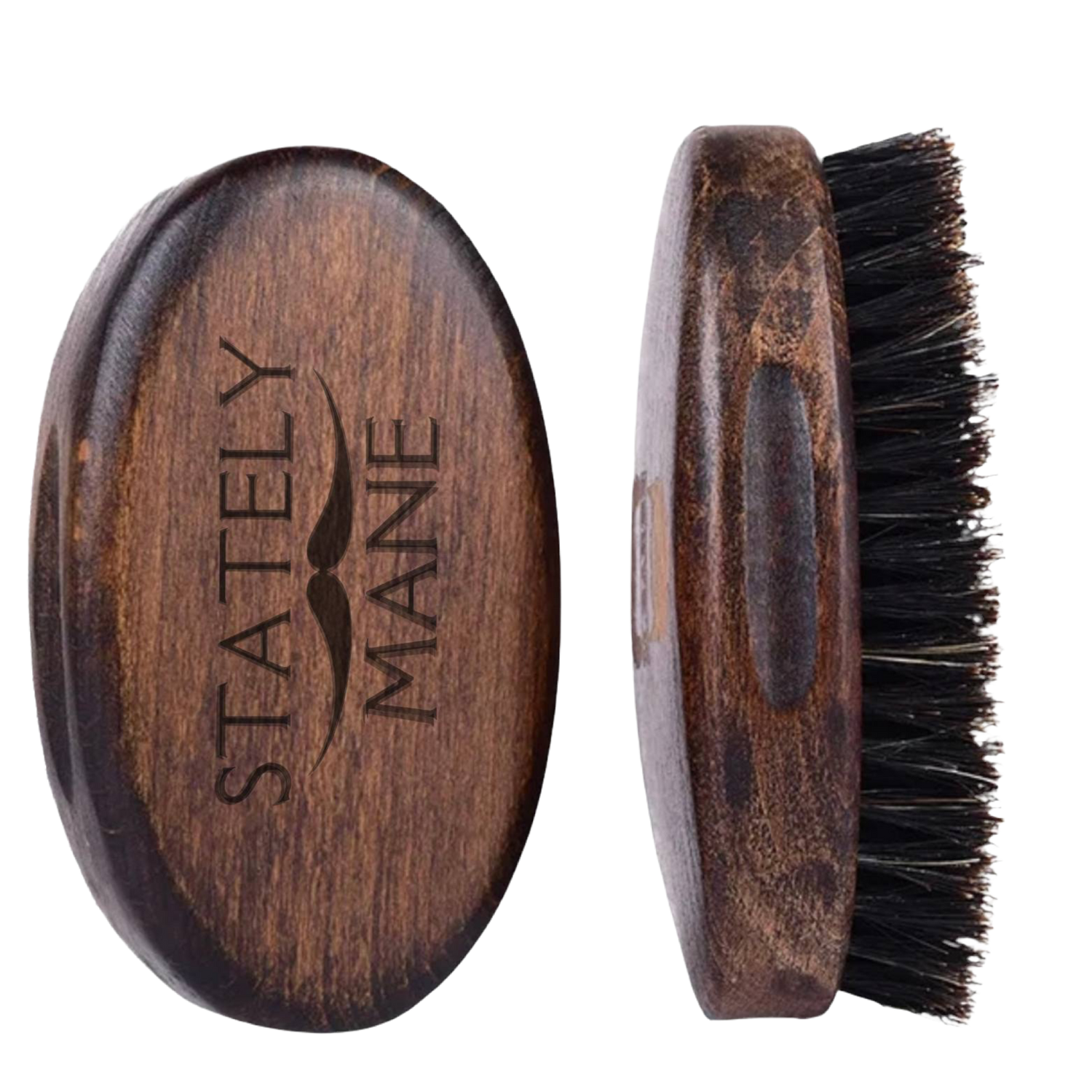 Stately Mane Men's Beard Brush, Natural Bamboo with Boar Bristles - Vach Cittoni