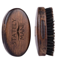 Stately Mane Men's Beard Brush, Natural Bamboo with Boar Bristles - Vach Cittoni