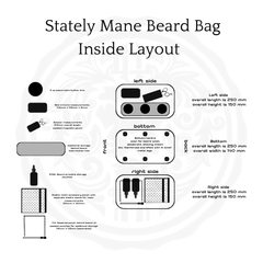 Men's Stately Mane Full Grain Leather Travel Beard Bag | Vach Cittoni - Vach Cittoni