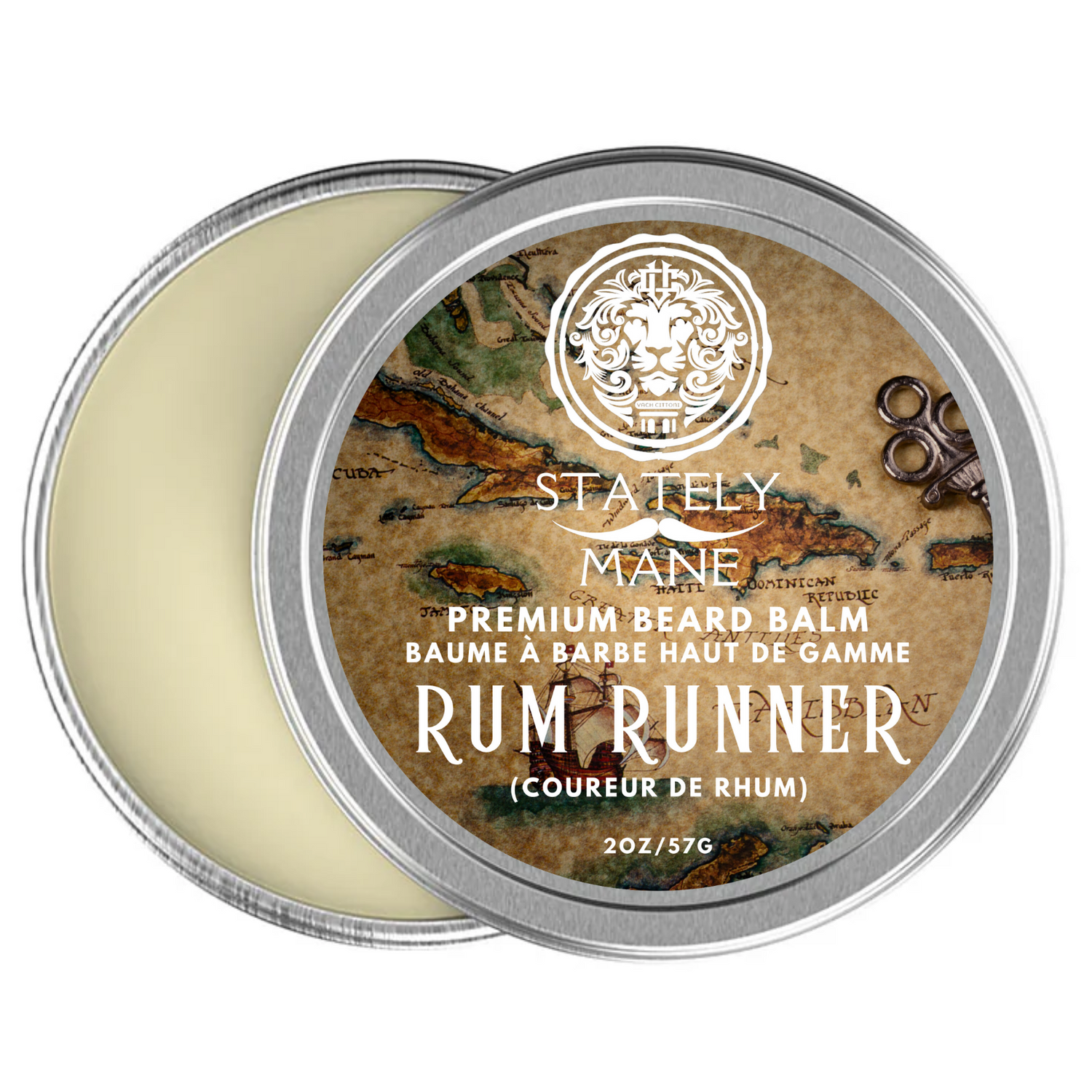 Stately Mane Rum Runner Beard Balm 2 Oz. - ShearsShoppe.com