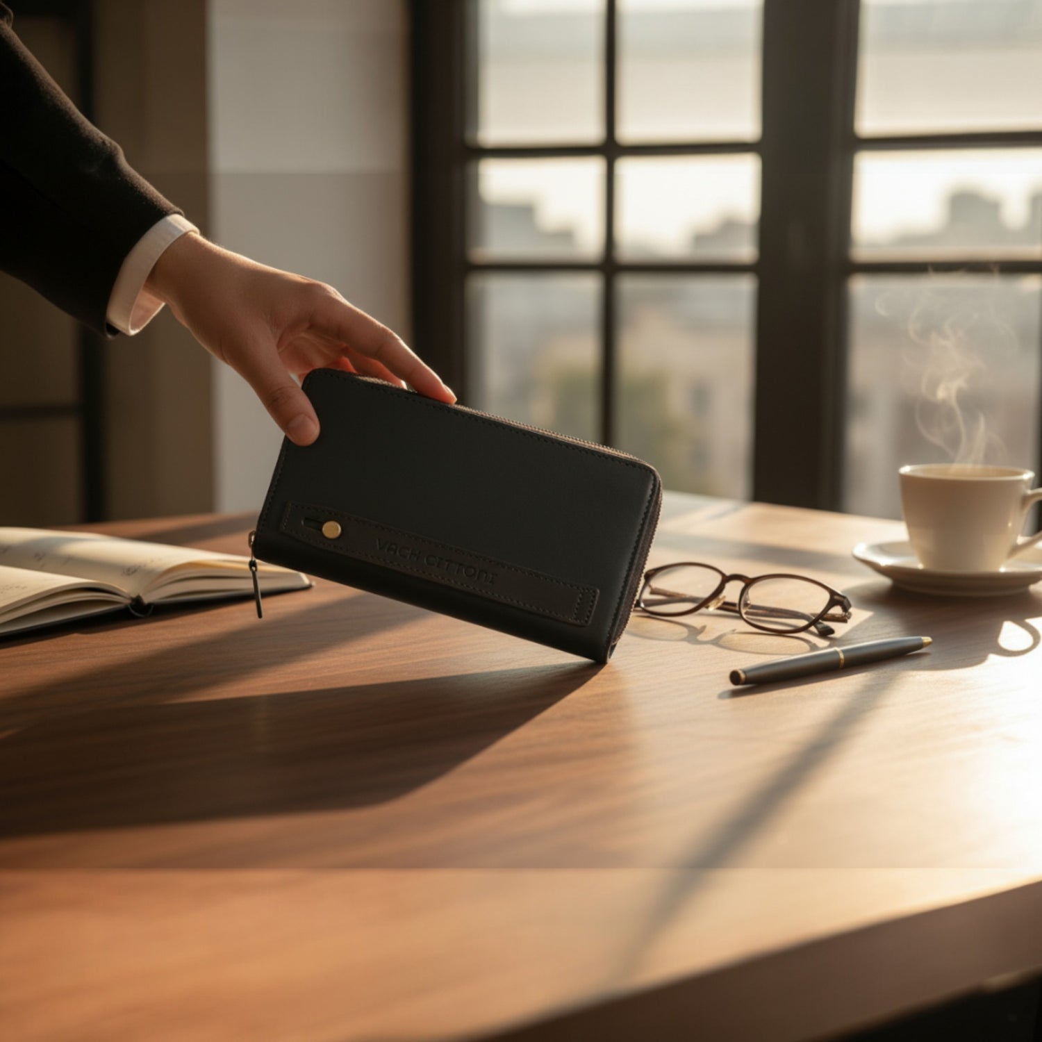 Vach Cittoni Top Grain Leather Men's Carry All Wallet – Vach Cittoni men's fragrance, grooming, or leather accessory